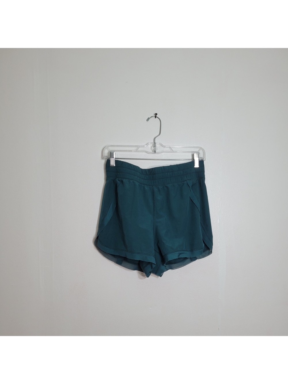 90 Degree By Reflex Women's Small Dark Green Athletic Workout Gym Running Shorts